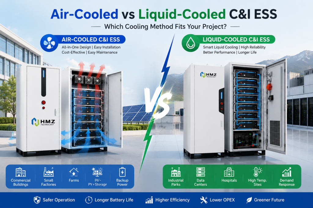 Air-Cooled vs Liquid-Cooled C&I ESS A Project-Based Selection Guide