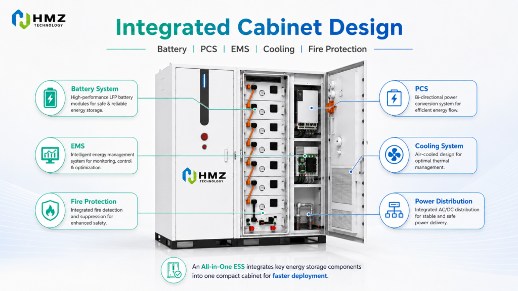 All-in-One C&I ESS Integrated Cabinet Design