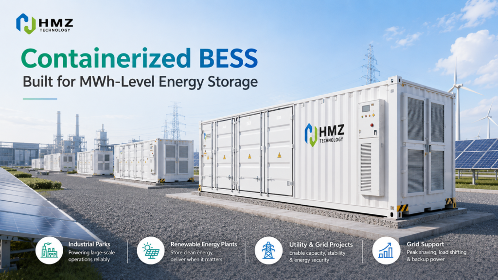 Containerized BESS for Large Industrial Projects