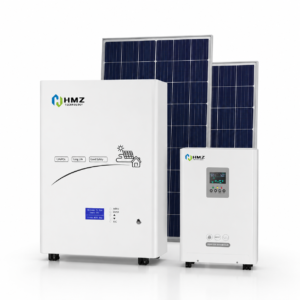 HMZ 5kW 5.12kWh home solar storage system with hybrid inverter and LiFePO4 battery