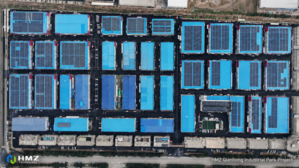 HMZ Qianhong Industrial Park PV energy storage project with rooftop solar and C&I ESS