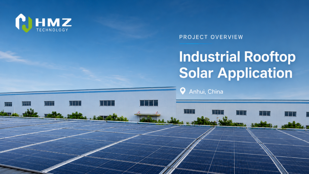A 0.5MWp rooftop solar PV project completed by HMZ Technology for Zhuoer Electric.