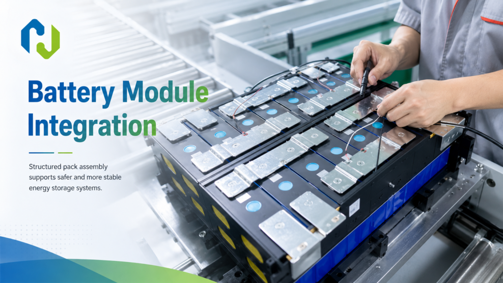 battery-pack-integration-process.jpg
Image Title:
Battery Pack Integration Process
Alt Text:
Battery pack integration process for energy storage systems
Caption:
Professional battery pack integration ensures mechanical strength and electrical reliability.