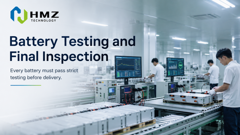 energy-storage-battery-testing-quality-control.jpg
Image Title:
Energy Storage Battery Testing and Quality Control
Alt Text:
Energy storage battery testing and quality inspection process
Caption:
Every battery system requires strict testing before delivery to ensure reliability.