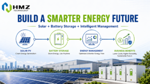 Solar Battery Storage Solar Plus Storage C&I ESS Commercial Solar Industrial Energy Storage Battery Energy Storage System Renewable Energy Energy Management Solar PV System HMZ Technology