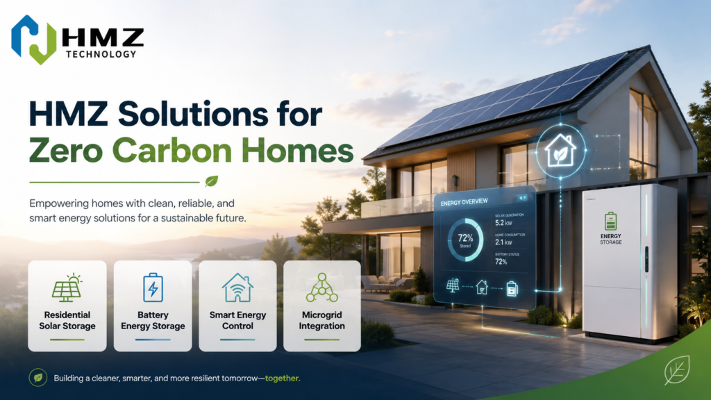 HMZ Technology supports smarter low-carbon housing through integrated solar and storage thinking.