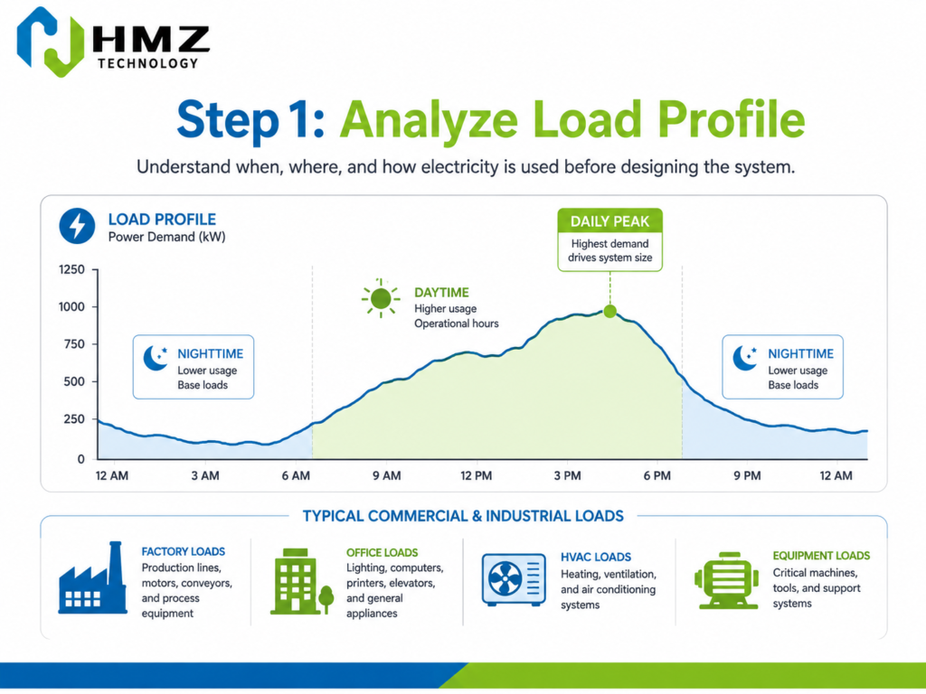 Commercial Microgrid Battery Sizing: kW and kWh